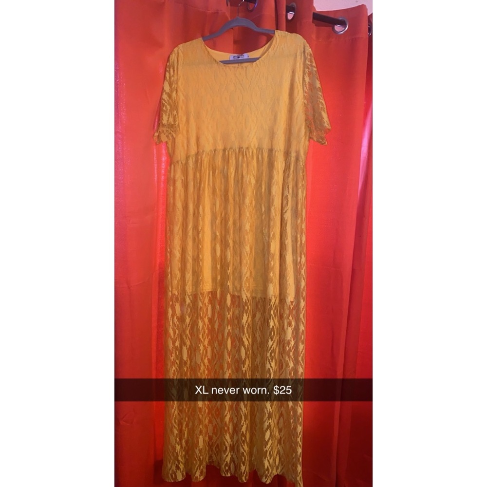 Mustard color dress
